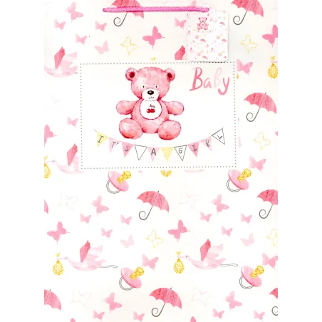 Torebka Prezentowa Dla Dziewczynki Duża 42 X 32 X 12 Cm Torebka Prezentowa Dla Dziewczynki Duża 42 X 32 X 12 Cm