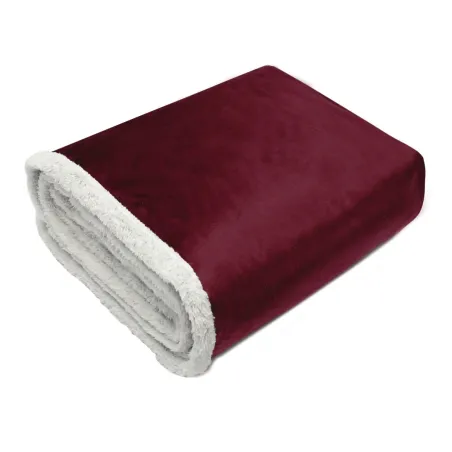 NARZUTA DWUSTRONNA LA PRIMA SHERPA CZERWONY 170 X 130 CM - Domarex
