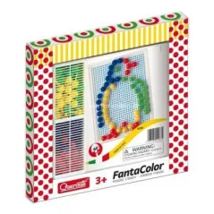 MOZAIKA FANTACOLOR CREATIVE 60 ELEMENTÓW 3+ - Quercetti