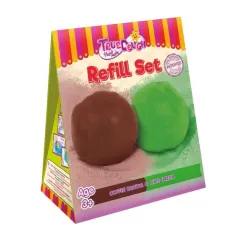 KOLOROWA MASA Z NATURALNYCH SKŁADNIKÓW ORGANICZNYCH LIMONKOWA ZIELEŃ KAWOWY BRĄZ - Tisso-Toys