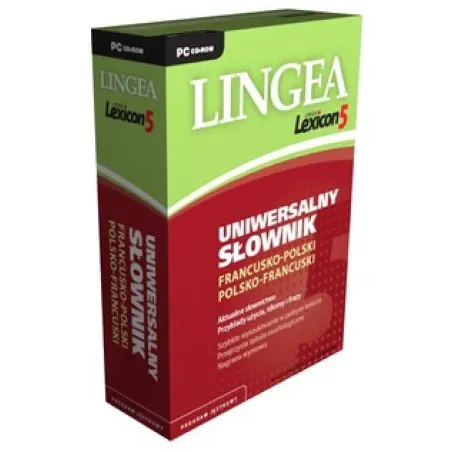 LINGEA LEXICON 5 CD-ROM UNIWERSALNY SŁOWNIK FRANCUSKO-POLSKI POLSKO-FRANCUSKI - Lingea