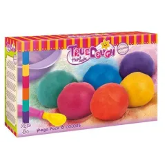 MASA PLASTYCZNA MEGA ZESTAW 6 KOLORÓW 3+ - Tisso-Toys