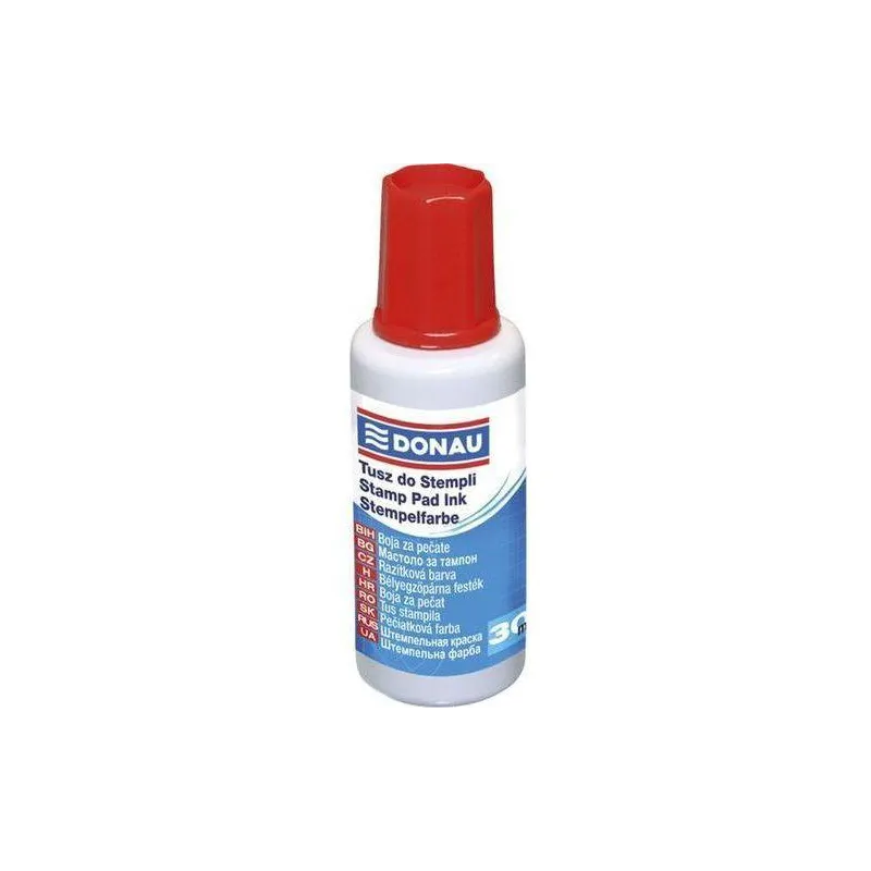 TUSZ DO STEMPLI CZERWONY 30ML - Donau