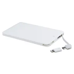 BIAŁY POWERBANK 4000 mAh WG 3 