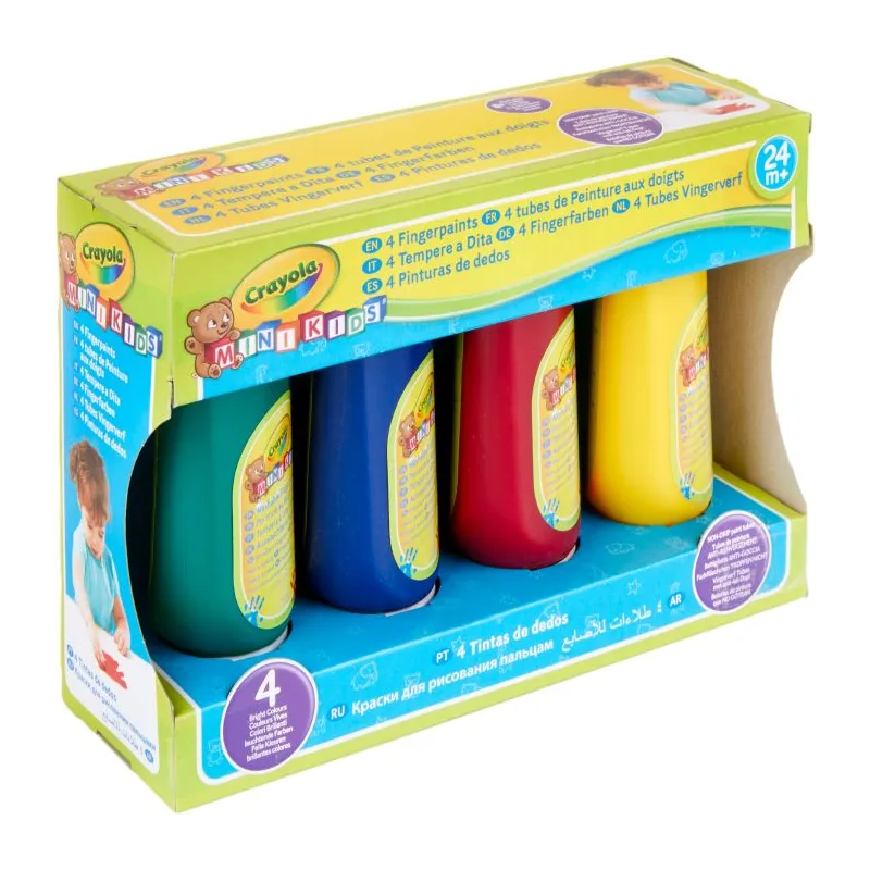FARBY DO MALOWANIA PALCAMI ZMYWALNE 4 KOLORY CRAYOLA 2+ - Crayola