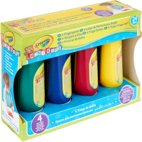 FARBY DO MALOWANIA PALCAMI ZMYWALNE 4 KOLORY CRAYOLA 2+ - Crayola