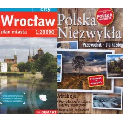 POZNAŃ PLAN MIASTA + POLSKA NIEZWYKŁA PRZEWODNIK DLA KAŻDEGO