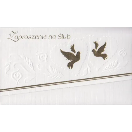Zaproszenie Na Ślub + Koperta 10Szt.