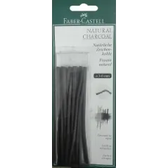 WĘGIEL NATURALNY RYSUNKOWY 18 SZT. FABER CASTELL II GATUNEK - Faber Castell