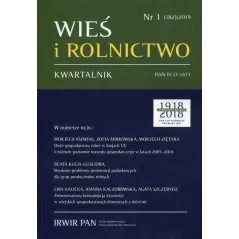 WIEŚ I ROLNICTWO 1/2019 - Scholar
