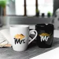 Zestaw Kubków Porcelanowych Bgtech Black&White Mr Mrs 300 Ml Zestaw Kubków Porcelanowych Bgtech Black&White Mr Mrs 300 Ml