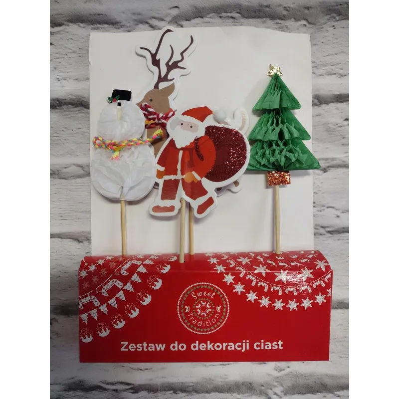ZESTAW DO DEKORACJI CIAST BOŻE NARODZENIE - Panon