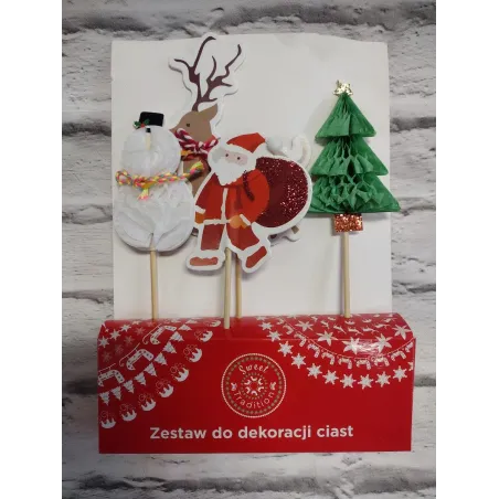 ZESTAW DO DEKORACJI CIAST BOŻE NARODZENIE - Panon