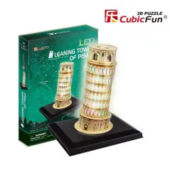 PUZZLE 3D LED KRZYWA WIEŻA W PIZIE LED - CubicFun