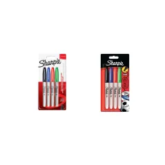 MARKERY PERNAMENTNE SHARPIE 4 KOLORY - Newell