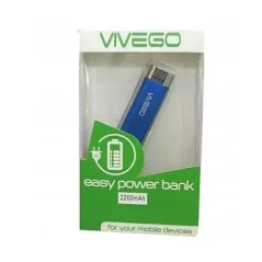 POWERBANK AKUMULATOR VIVEGO 2200 MAH NIEBIESKI - Vivego