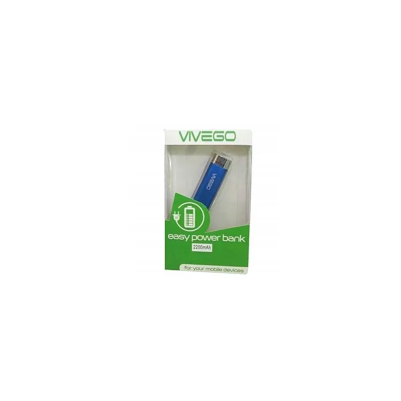 POWERBANK AKUMULATOR VIVEGO 2200 MAH NIEBIESKI - Vivego