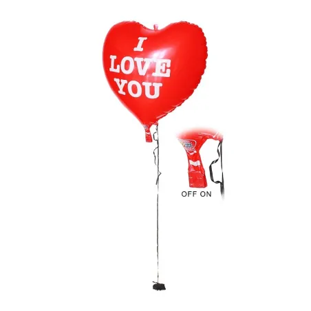 Balon Foliowy Świecący Serce I Love You 62Cm