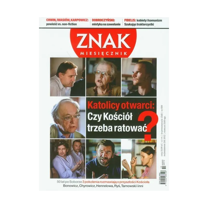 MIESIĘCZNIK ZNAK NR 689 PAŹDZIERNIK (10) 2012 - Znak