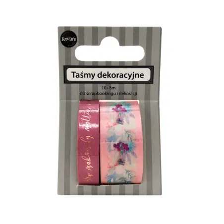 ZESTAW TAŚM PAPIEROWYCH OZDOBNYCH AKWARELA 2 SZT. - Panon