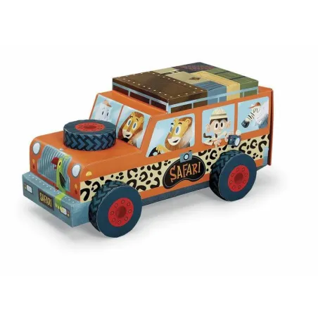 SAFARI PUZZLE 3W1 24 ELEMENTY CROCODILE CREEK 4+ II GATUNEK