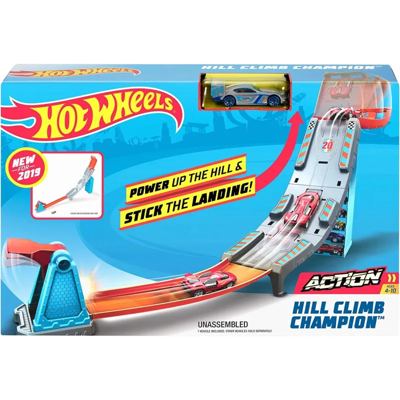 TOR HOT WHEELS RYWALIZACJA MISTRZÓW  ZESTAW Z SAMOCHODEM 4+
