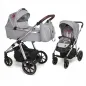 Wózek Głeboko Spacerowy 2W1 Baby Design Bueno Gray Peony Ii Gatunek