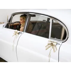 ZESTAW DEKORACJI SAMOCHODOWYCH KOKARDKI II GATUNEK - PartyDeco