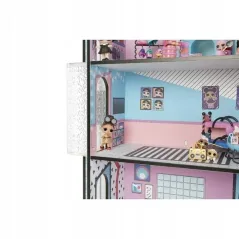 L.O.L SURPRISE! OGROMNY DREWNIANY DOMEK DLA LALEK + 85 NIESPODZIANEK 3+