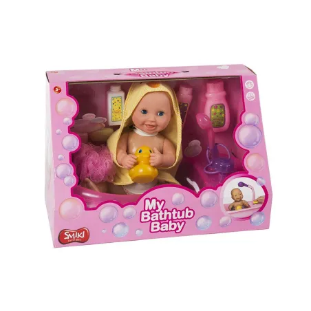 LALKA BOBAS Z WANNĄ I AKCESORIAMI DO KĄPIELI 3+ - Smiki