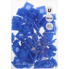 PIXELE SILIKONOWE ROZMIAR L NIEBIESKIE 80 SZT. - Uanyi