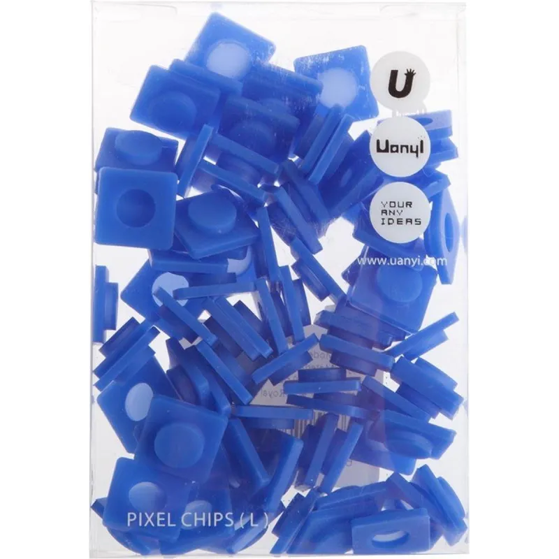 PIXELE SILIKONOWE ROZMIAR L NIEBIESKIE 80 SZT. - Uanyi