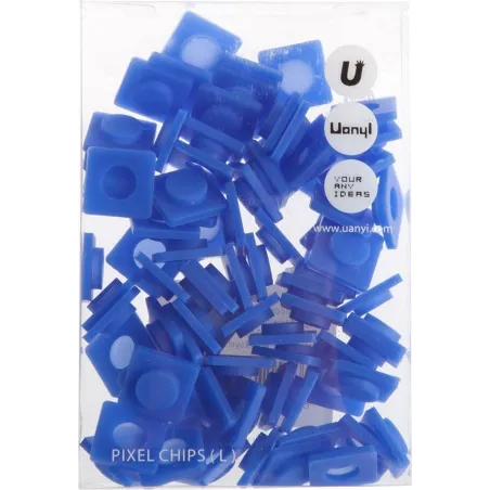 PIXELE SILIKONOWE ROZMIAR L NIEBIESKIE 80 SZT. - Uanyi