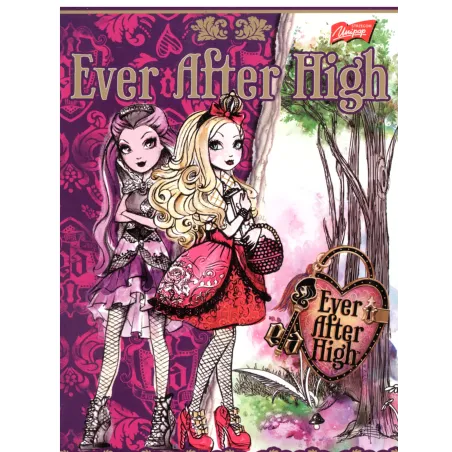 ZESZYT A5/16 KARTEK W KRATKĘ  BEZ MARGINESU EVER AFTER HIGH 