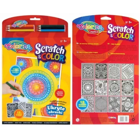 Colorino Scratch&Color Ukryte Obrazki 5+ Colorino Scratch&Color Ukryte Obrazki 5+