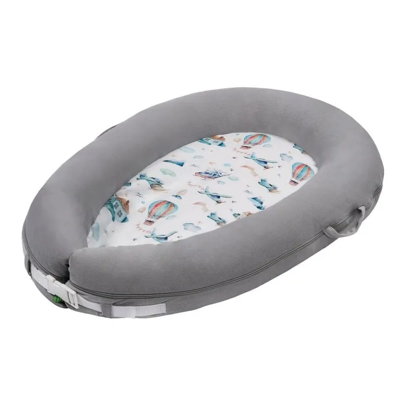 WIELOFUNKCYJNY KOKON NIEMOWLĘCY VELVET PLANE ART COLLECTION LULANDO 85 X 45 CM II GATUNEK - Lulando