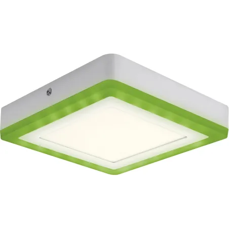 Oprawa Ścienna Sufitowa Kinkiet Led Color + White Sqare 19W Z Pilotem Osram