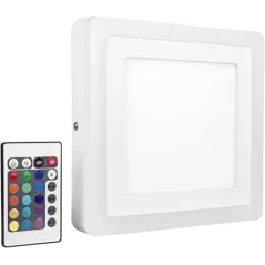 OPRAWA ŚCIENNA SUFITOWA KINKIET LED COLOR + WHITE SQARE 19W Z PILOTEM OSRAM - Osram