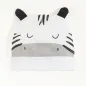 Zebra Komplet Niemowlęcy. Body Z Długim Rękawem + Czapka + Półśpiochy Rozmiar 68