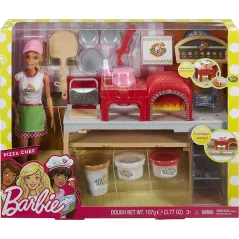 BARBIE PIZZERIA LALKA Z AKCESORIAMI 3+