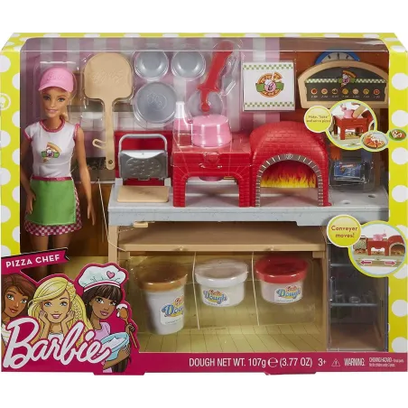 BARBIE PIZZERIA LALKA Z AKCESORIAMI 3+