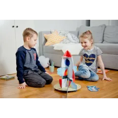 Rakieta Kosmiczna Składaj I Baw Się Puzzle 3D + Książka 4+