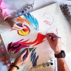 Panna I Anioły Zestaw Do Malowania Po Numerach 40 X 50 Cm