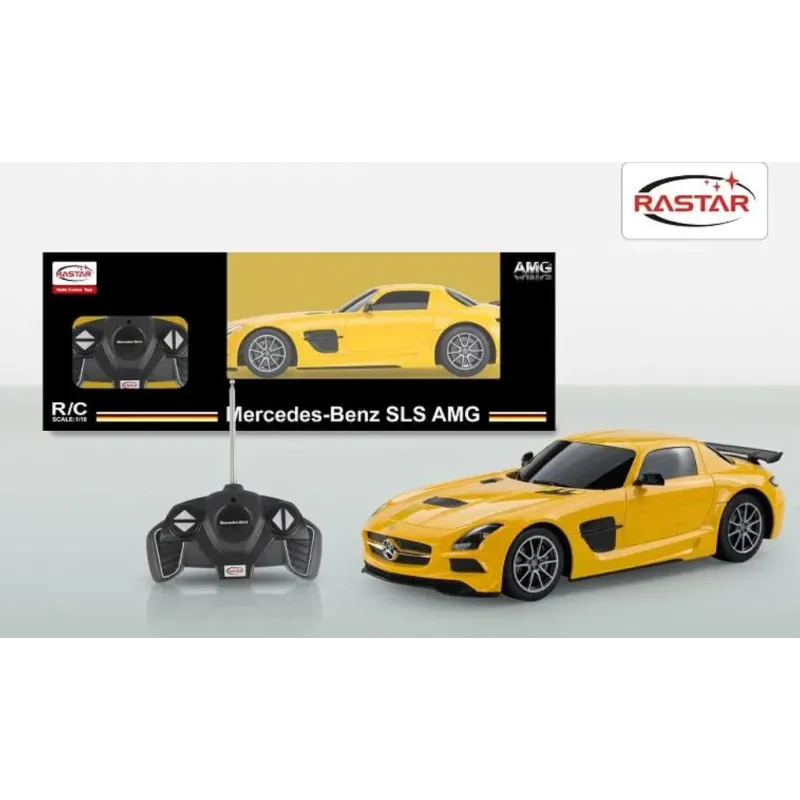 MERCEDES BENZ SLS AMG SAMOCHÓD ZDALNIE STEROWANY 1:18 RASTAR 6+ II GATUNEK