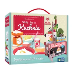 KUCHNIA SKŁADAJ I BAW SIĘ PUZZLE 3D + KSIĄŻKA 4+ - Zielona Sowa