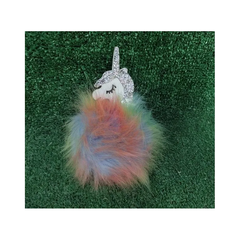 BRELOK POMPON JEDNOROŻEC 18CM - Panon