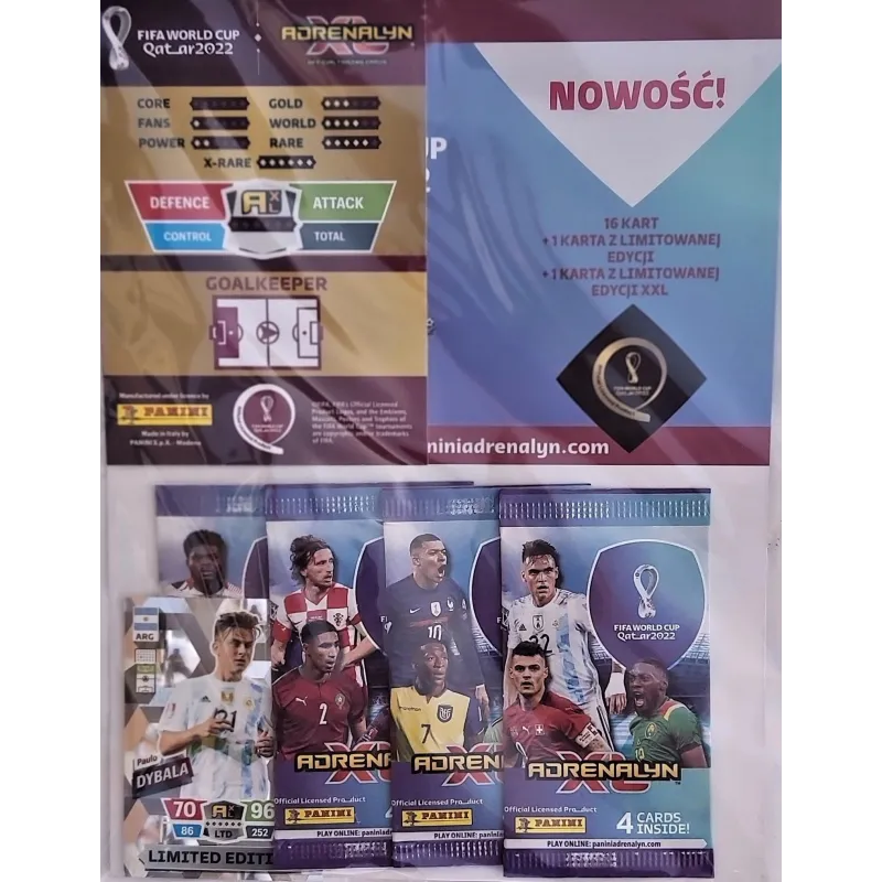 ZESTAW UZUPEŁNIAJĄCY 18 KART FIFA WORLD 2022 - Panini