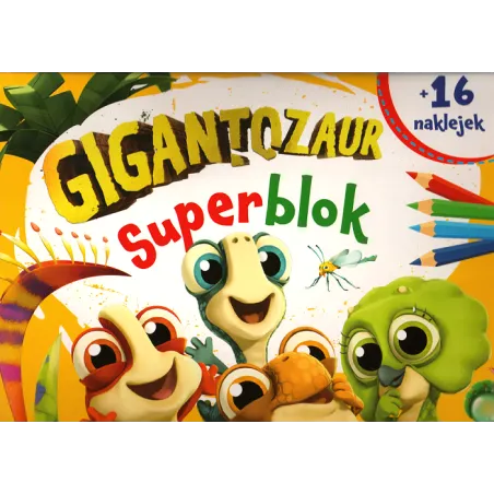 SUPERBLOK GIGANTOZAUR + 16 NAKLEJEK - Olesiejuk