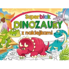 SUPERBLOK DINOZAURY KOLOROWANKI - Olesiejuk