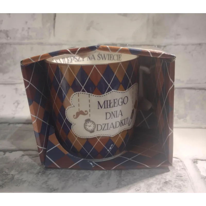 KUBEK CERAMICZNY MIŁEGO DNIA DZIADKU - MCD